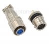Złącze 3pin DIN gniazdo + wtyk, 8mm, szybkozłączne